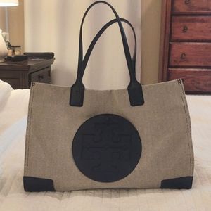 Tory Burch "Ella" Canvas Tote